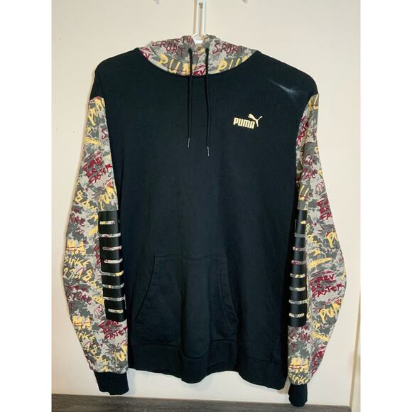 Puma Graffiti Hoodie Sweatshirt Pullover Jacket - Size XL - Used - Picture 1 of 11